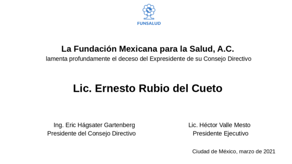 Lic. Ernesto Rubio del Cueto 15 de marzo2021